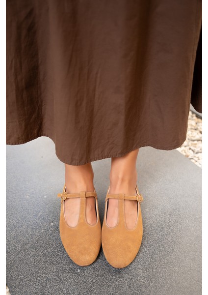 Judi Taba Süet Şerit Detaylı Babet modelleri