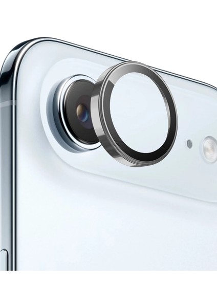 Apple iPhone 17 Air Gerçek Safir Pvd Kamera Lens Koruma Camı - Gri