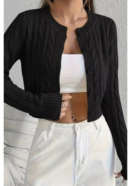 Örgü Desenli Kadın Triko Hırka (S,m,l Uyumludur) P-00018294 modelleri