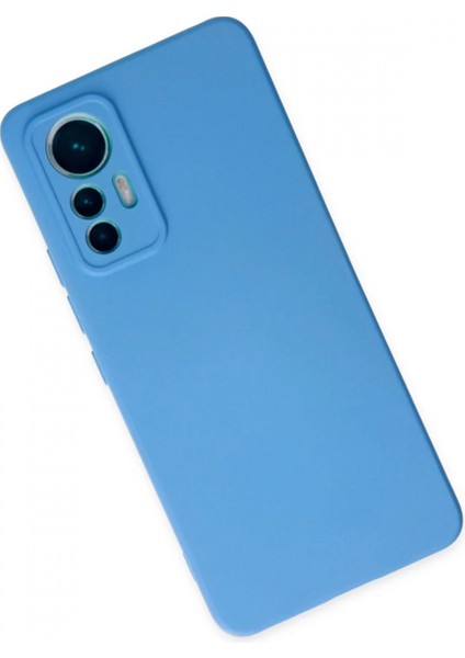 Xiaomi Mi 12 Lite Kılıf Nano Içi Kadife Silikon - Mavi modelleri