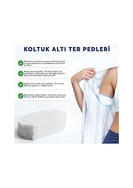 Kolpad Koltuk Altı Ter Emici Ped 10&apos;lu Kutu modelleri