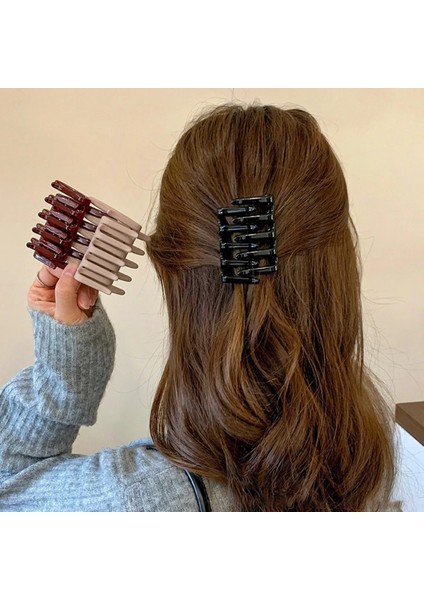 Kadın Firkete At Kuyruğu Tokası Çift Taraflı modelleri