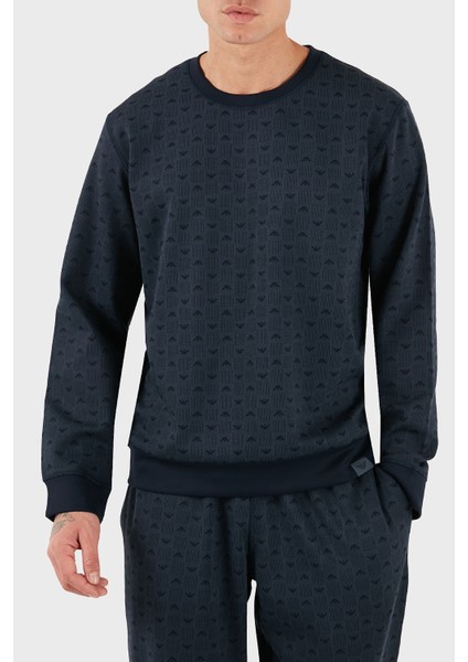 Tamamı Logolu Regular Fit Bisiklet Yaka Sweat Erkek Sweat EM000520 AF14992 FB056