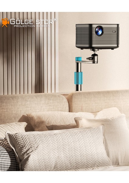 Projeksiyon Cihazı Standı Ayaklı Projeksiyon Vidalı-Gimbal Model Ayarlanabilir Yükseklik Tripod fiyatları