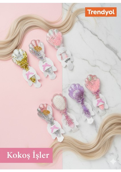 Simli Deniz Kabuğu Şekilli Saç Tarağı fiyatları