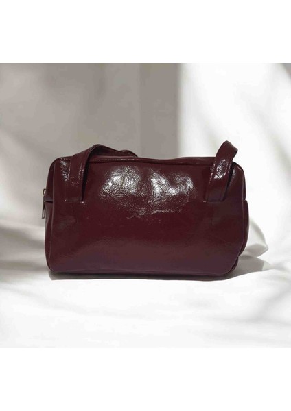 Shyne Bordo Uzun Saplı Baget El ve Omuz Çantası modelleri