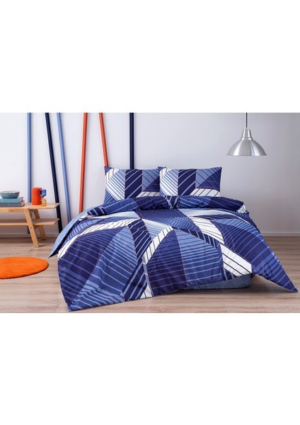 Ranforce Çift Kişilik Nevresim Takımı Lastikli Çarşaf 160X200CM
