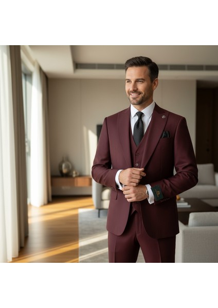 Erkek Takım Elbise, Blazer, Slimfit, Kırlangıç Yaka,bordo fiyatları