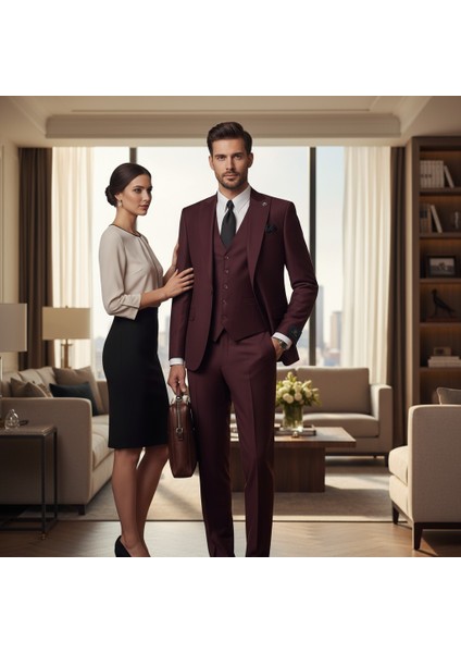 Erkek Takım Elbise, Blazer, Slimfit, Kırlangıç Yaka,bordo fırsatları