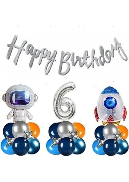 Temali Doğum Günü Balon Zincir Set, 6