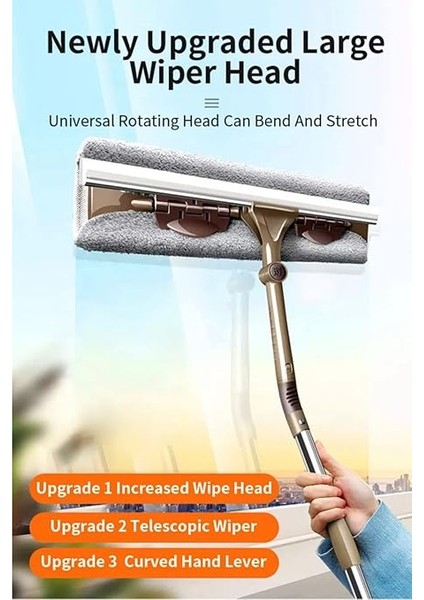 Stand Bükülür Big Boy Cam Silme Aparatı Bükülebilir Teleskopik Camsil fiyatları