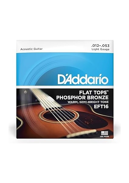 EFT16 Akustik Gitar Tel Seti, Flat Tops, Phosphor Bronze fiyatları