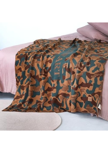 Kamuflaj Desen Örgü Battaniye – Akrilik, Dayanıklı, Doğada ve Evde Kullanıma Uygun Kamp Battaniyesi modelleri
