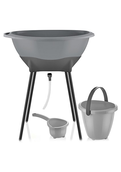 Elegant Yenidoğan Bebek Banyo Küvet Seti Gri fiyatları