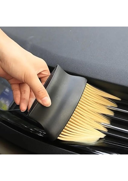 Araba Detay Temizlik Fırçası | Yumuşak Kıllı Oto Iç Temizlik Fırçası | Gösterge Paneli, Klima Menfezi, Deri, Bilgisayar ve Hassas Yüzeyler Için Çizmez Detaylandırma Fırçası