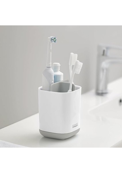 Joseph Easystore Diş Fırçası Kabı, Kompakt, Kap, Banyo Saklama, Beyaz/gri, Gri/beyaz fiyatları