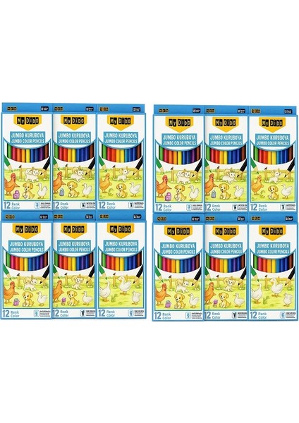 12 Adet My Dido Uzun Kuru Boya 12 Renk