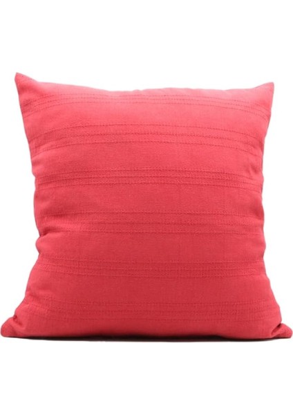 Pamuklu Kırlent 40X40 (Kırmızı)