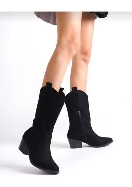 Kovboy Kanvas Western Tarz Sivri Bayan Bot fırsatları