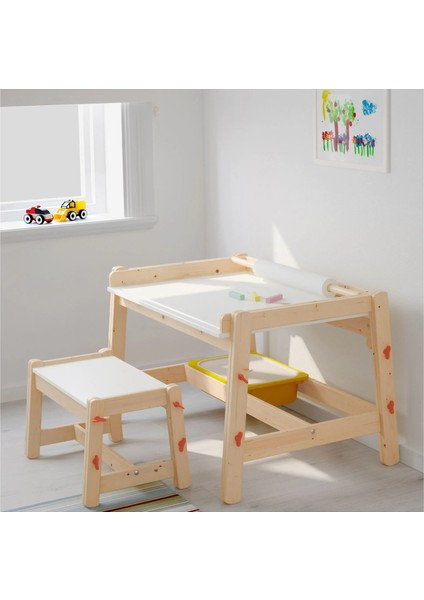 Flısat Çocuk Masası Huş 92 x 67 cm Ayarlanabilir modelleri