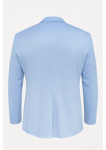 Açık Mavi Erkek Italyan Kesim Tek Düğmeli Blazer Ceket – Günlük ve Şık Kombinler Için fiyatları