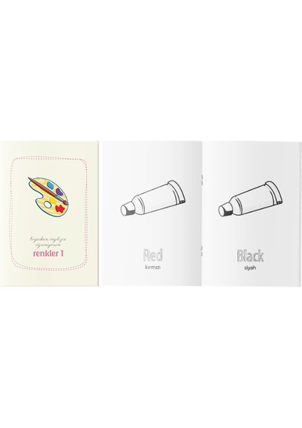 Boyarken Ingilizce Öğreniyorum – Renkler Boyama Kitabı 1