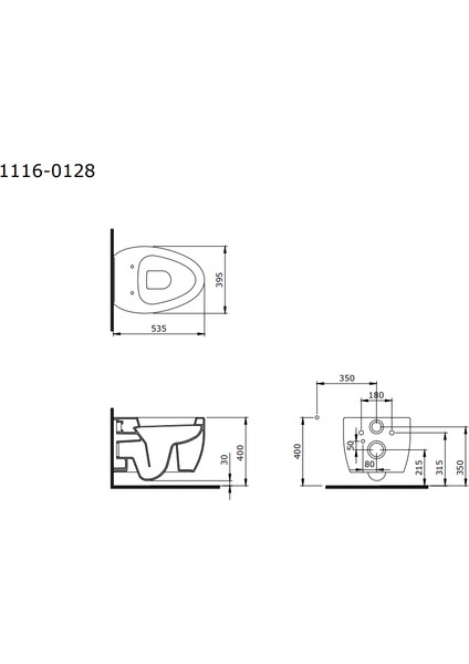 Bocchi Etna Asma Klozet Antrasit 1116-020-0128 Kapak Dahil fiyatları