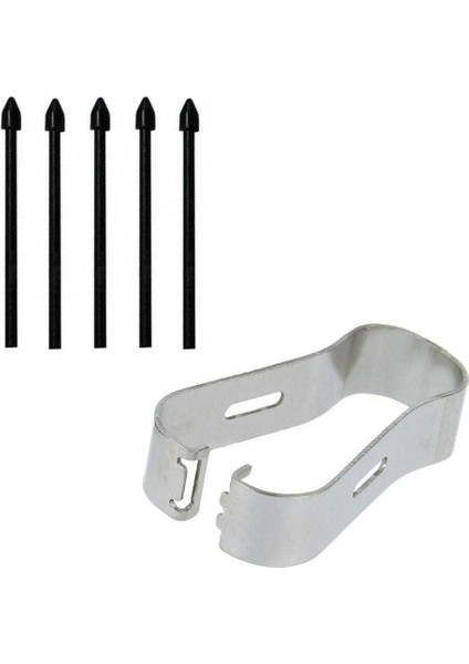 S-Pen Yedek Kalem Uçları, Galaxy Tab S6, Tab S6 Lite ve Tab S7 ile Uyumlu, Siyah, 5 Adet