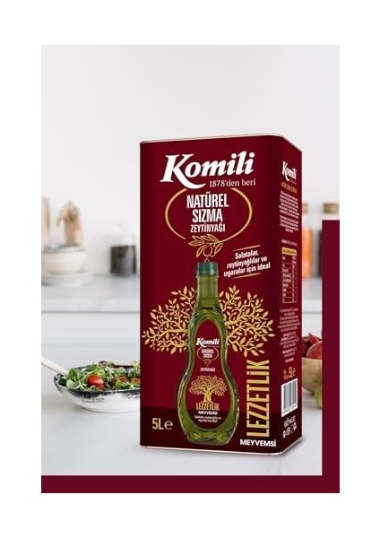 Komili Sızma Zeytinyağı 5 Lt Teneke fiyatları