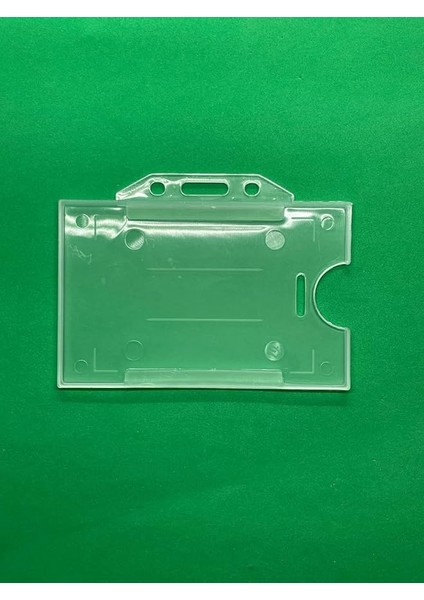 Yaka Kartı Kılıfı Kart Koruyucu Şeffaf Yatay