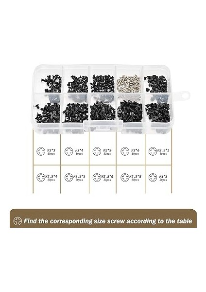 Dizüstü Bilgisayar Bilgisayar Vida Kiti 500 Adet M2 M2.5 M3 Evrensel Düz Başlı Vidalar Bilgisayar Tamir Aksesuarları Ibm Hp Dell Samsung Sony Toshiba Gateway Acer Lenovo Dizüstü Bilgisayarlar Için fırsatları