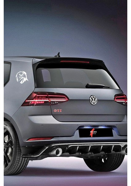 Kızgın Bakışlı Kartal Araba, Motorsiklet, Kask, Laptop, Cam Sticker 13X12 cm fırsatları