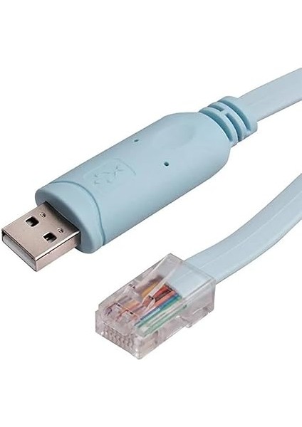 2.0 Cisco Router RJ45 Konsol Kablosu USB To RJ45 Kablo 1.8m fırsatları
