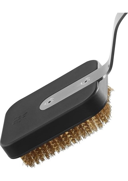 Mangal Fırçası, 43 x 7 cm Uzunluğunda, Mangal Temizleme Fırçası, Değiştirilebilir Pirinç Fırça Başlığı, Her Türlü Izgara Için indirimleri