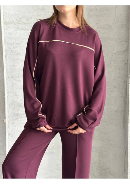 Kadın Ince Çizgi Detaylı Ikili Takım indirimleri