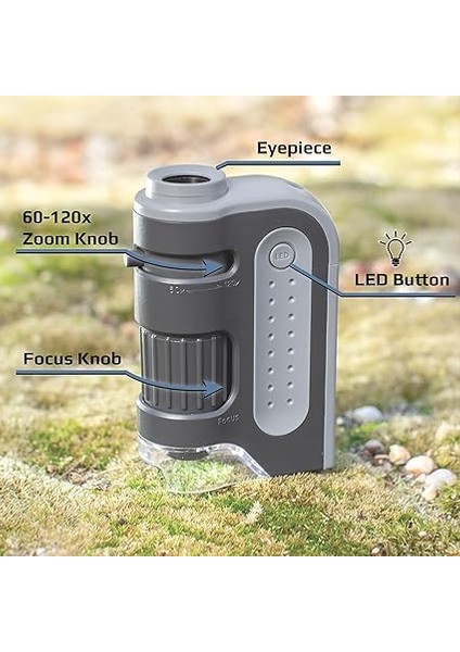 MM-300 Microbrite Plus® 60X-120X LED Aydınlatmalı Cep Mikroskobu indirimleri