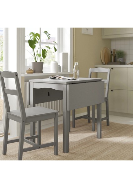 Hauga Katlanır Mutfak Masası Gri 2 4 Kişilik 55 / 82 / 109 x 74 cm fırsatları