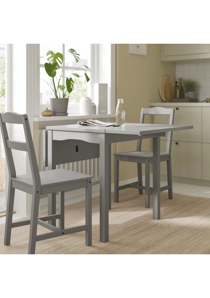 Hauga Katlanır Mutfak Masası Gri 2 4 Kişilik 55 / 82 / 109 x 74 cm indirimleri