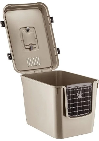 Xl 3 Fonksiyonlu Çok Amaçlı Kapalı Kedi Tuvaleti ve Taşıma Çantası 56 x 40 x 43 cm