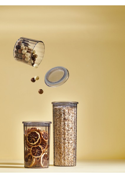 Kristal 3’lü Saklama Kabı Seti (0,5 Lt + 1 Lt + 1,5 Lt) – Kapaklı Şeffaf Saklama Kutuları