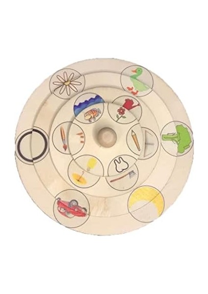 Güneş Bütünleştirme ve Ilişkilendirme Çarkı, Eğitici ve Zekâ Geliştirici Ahşap Oyuncak, Duygusal Zekâ ve Analitik Zekâ Desteği Bir Arada, Bilişsel Gelişim ve Görsel Hafıza Gelişimi. fiyatları