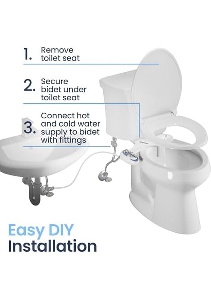 Bidet BIDETNEO320S Başlık Bide, Mavi, 13,5 x 7 x 3 Inç modelleri