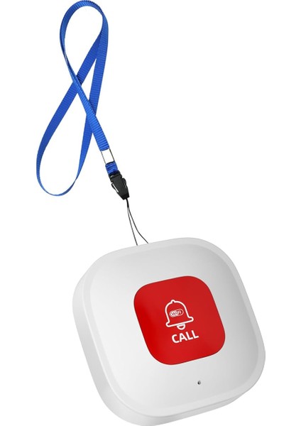 Wifi Acil Durum Butonu Yaşlı Alarmı Sos Acil Durum Çağrısı Bir Alarm Taşınabilir Kablolu Wifi Çağrı Cihazı Alarm Butonu 2.4g Wifi Alarmı Beyaz