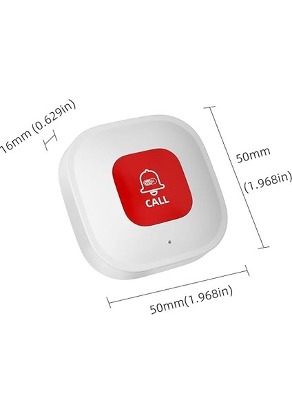 Wifi Acil Durum Butonu Yaşlı Alarmı Sos Acil Durum Çağrısı Bir Alarm Taşınabilir Kablolu Wifi Çağrı Cihazı Alarm Butonu 2.4g Wifi Alarmı Beyaz indirimleri