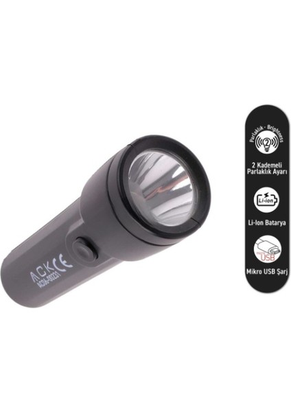 LED El Feneri - Rechargable