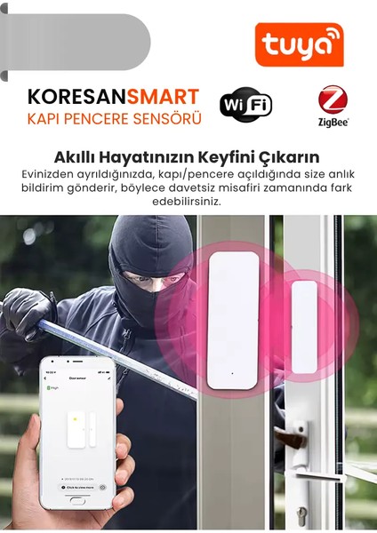Tuya Kapı Pencere Sensörü Wifi Zigbee fiyatları