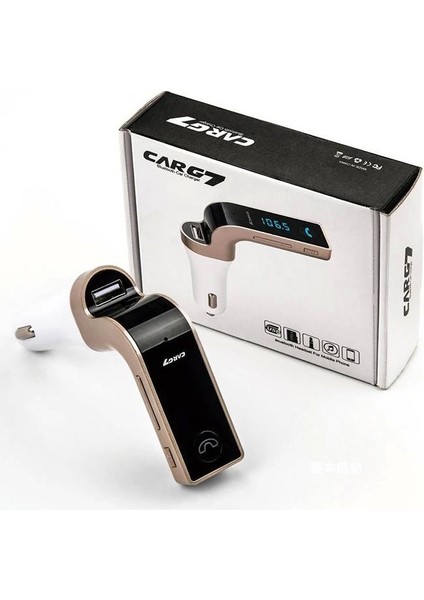 Carg7 Bluetooth Araç Fm Transmitter USB Girişli ( Lisinya )
