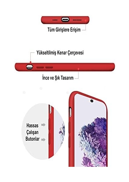 Iletişim A32 ile Uyumlu Kapak Içi Kadife Kamera Korumalı Lansman Silikon Kılıf - Siyah fiyatları