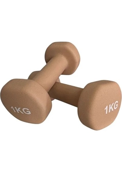 Vinly Neoprene Kaplamalı Döküm Demir Dambıl Estetik Soft Pilates Fitness Ağırlığı 2 Adet x 1 kg fiyatları