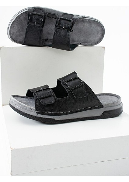 Erkek Ortopedik Dikişli Esnek Rahat Çift Monta Terlik